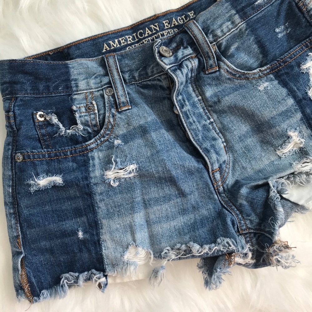 ａｍｅｒｉｃａｎ  ｅａｇｌｅ  ｊｅａｎ  ｓｈｏｒｔｓ - Picture 2 of 5